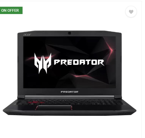 India Desire : Acer Predator Helios 300 Flipkart Big Billion Days Price Starts @Rs 59990 [Upto Rs 50000 Off] + Extra 10% Discount With HDFC Cards
